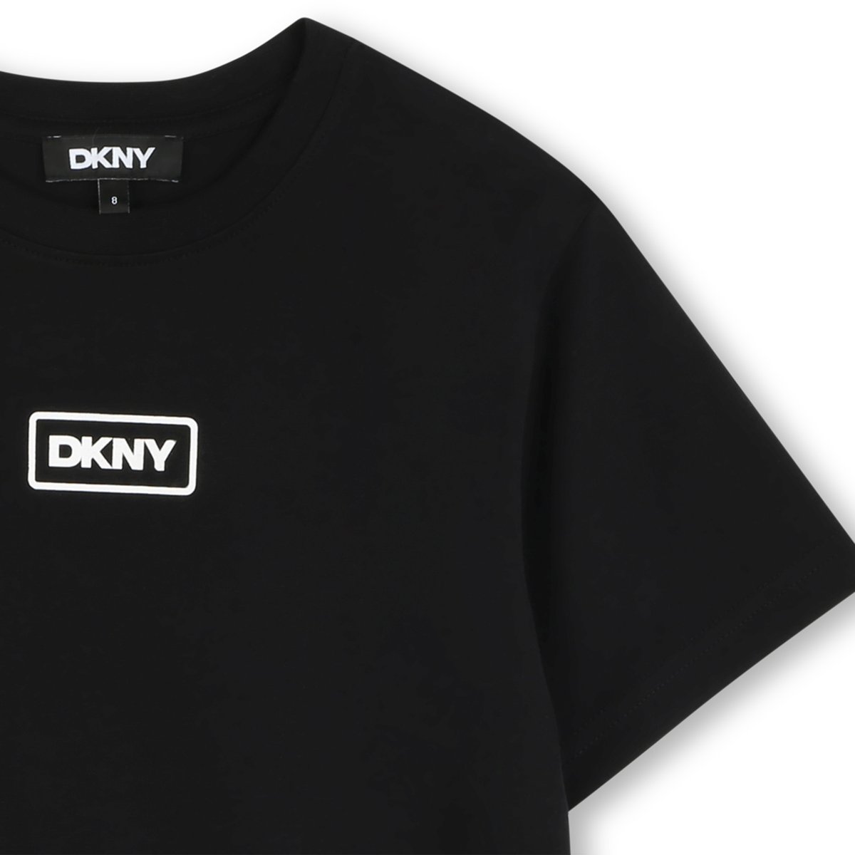 T-shirt en coton à manches courtes black, DKNY