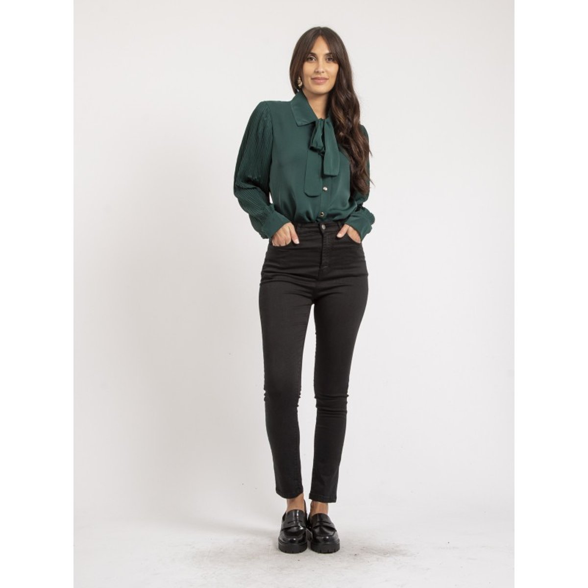 Pantalon Slim Edith noir, DONA LISA