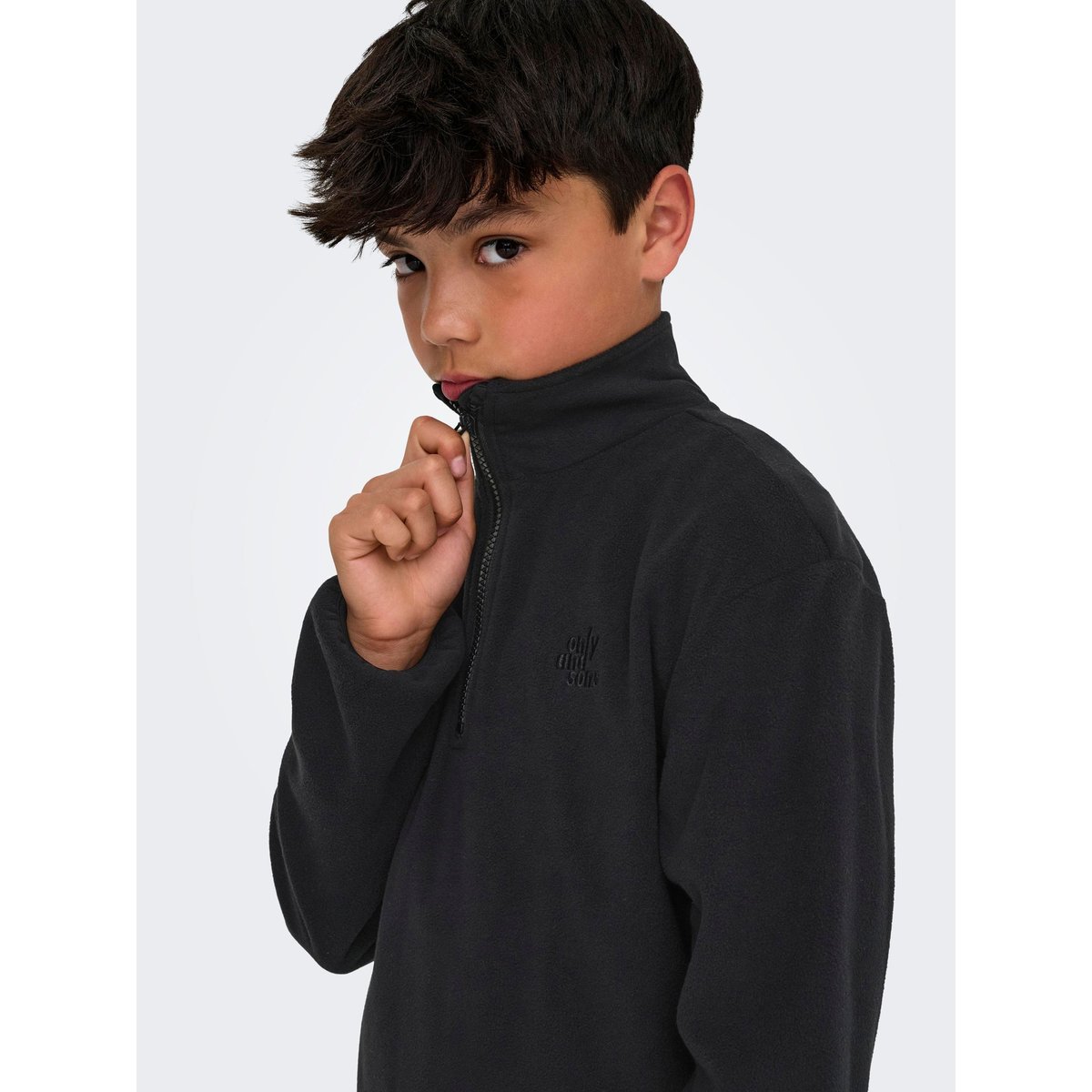 Sweat-Shirt En Polaire noire - black, ONLY & SONS JUNIOR