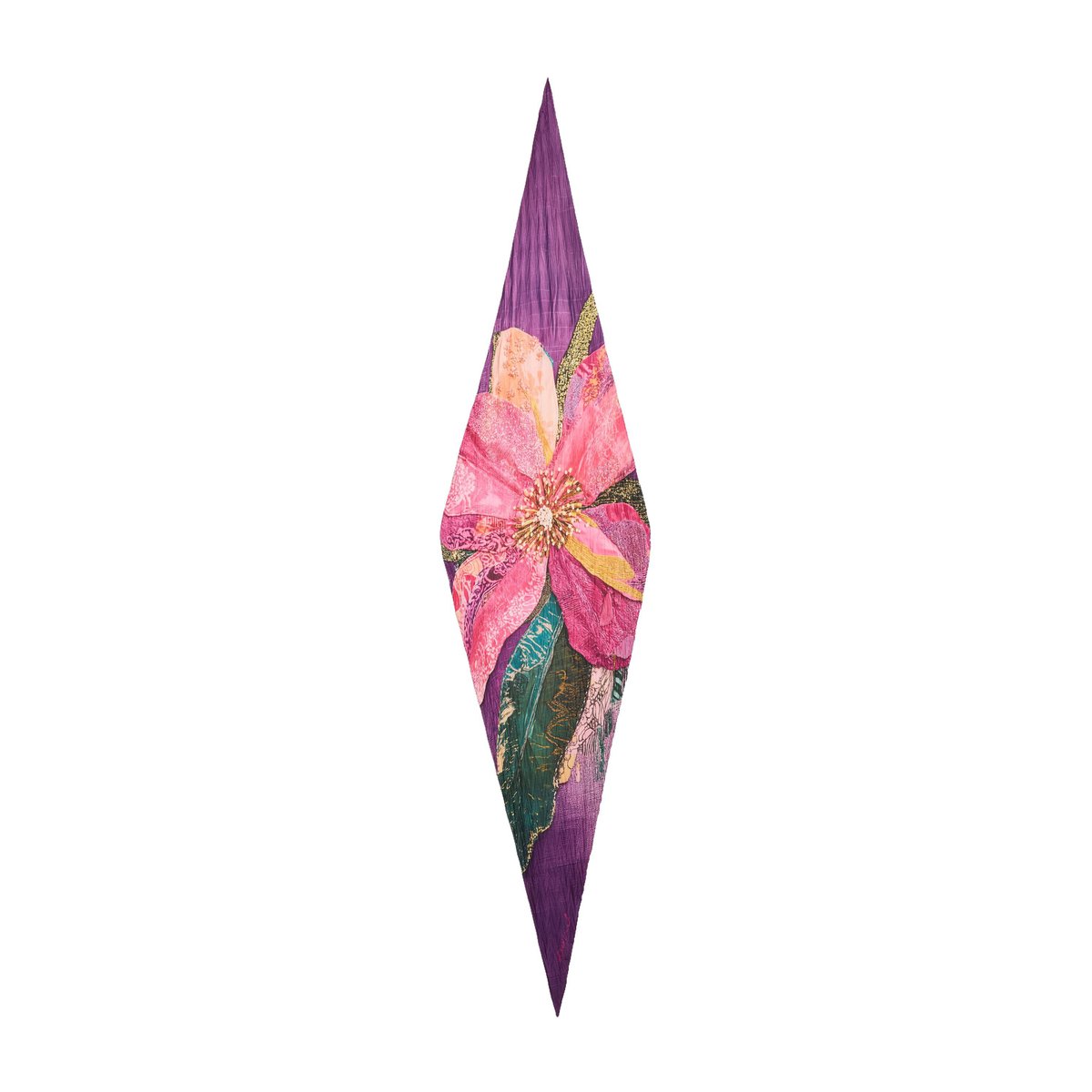 Foulard à imprimé floral rouge, DESIGUAL