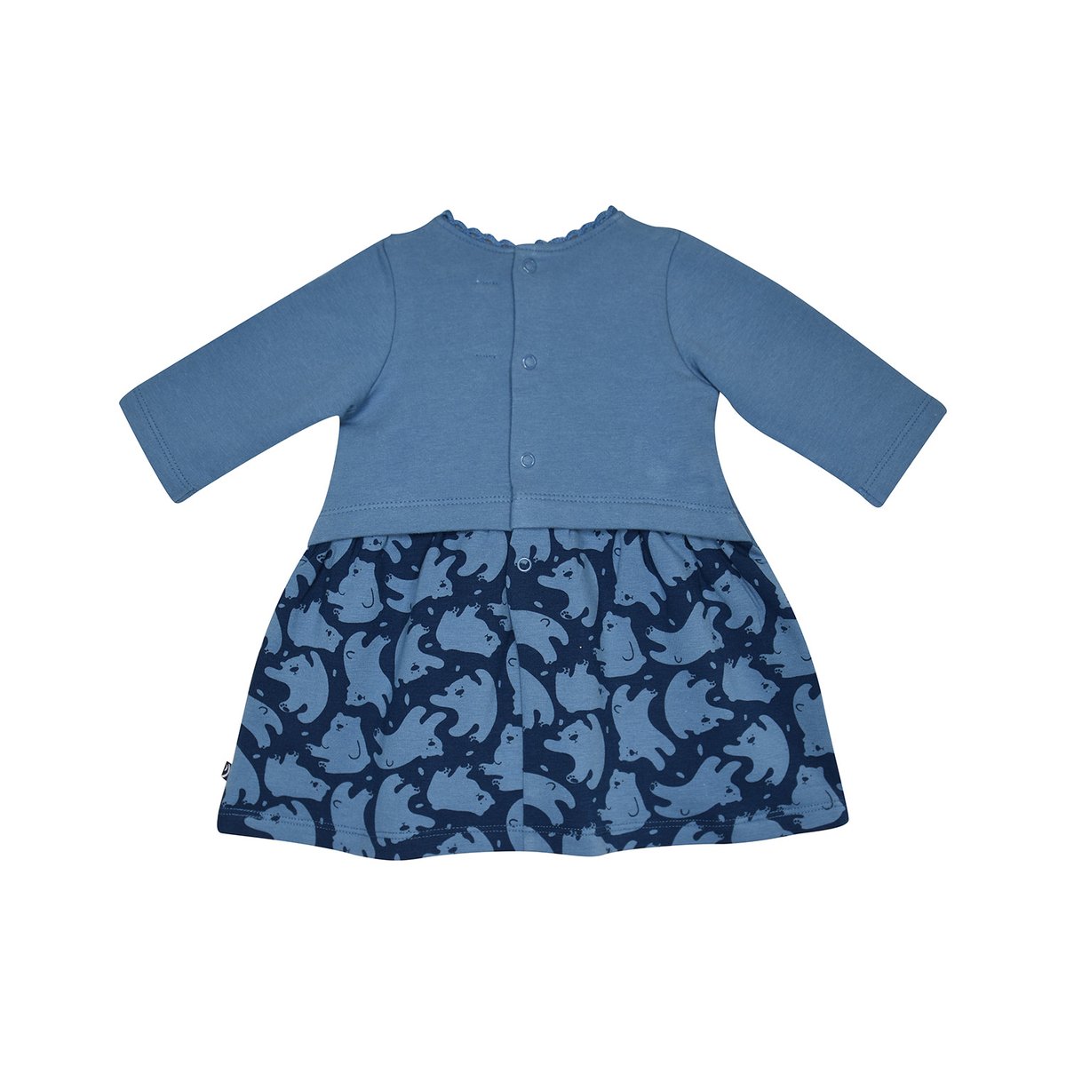 Robe collants marine maille naissance bleu, SUCRE D'ORGE