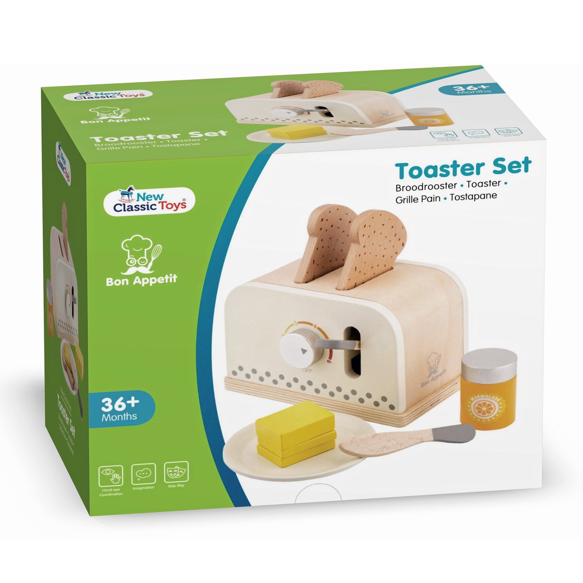 Grille-pain beige, NEW CLASSIC TOYS