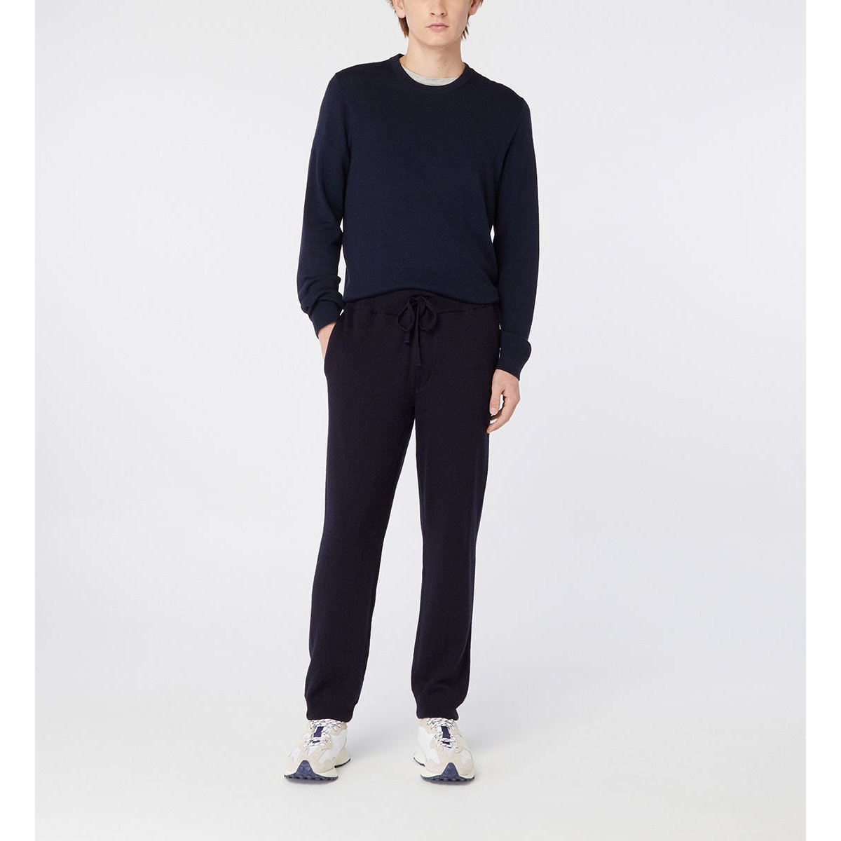 Jogging confort fuselé mojogg cachemire bleu marine, GALERIES LAFAYETTE