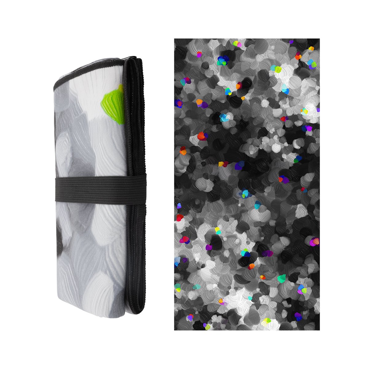 Serviette microfibre  Body DS black palette, PYLONES