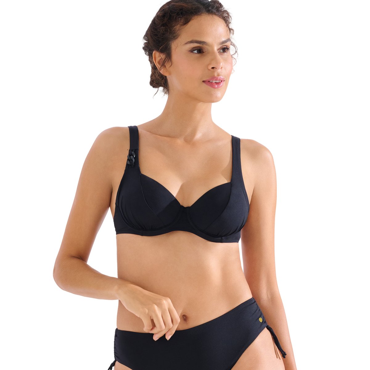 Haut maillot de bain armaturé PALMA noir, LISCA