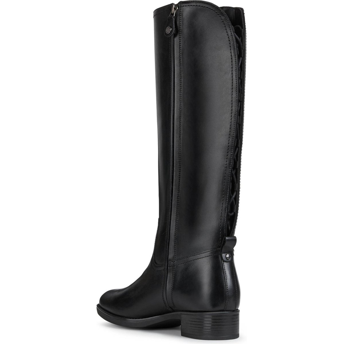 Bottes talon large noir, GEOX