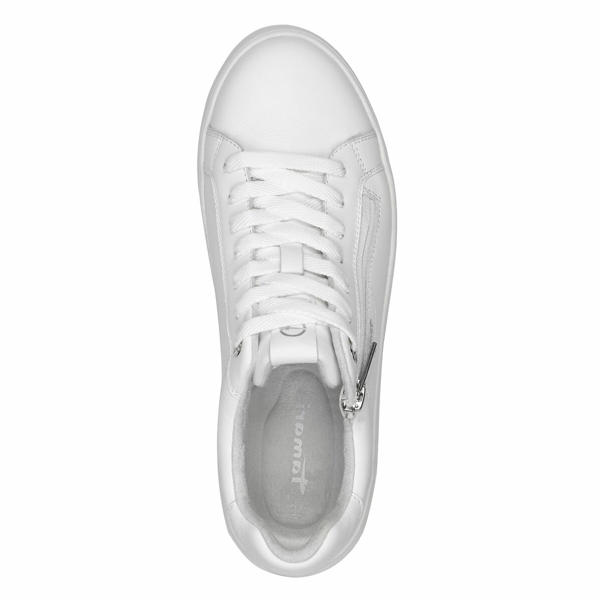 Zip-Up Trainers white, TAMARIS