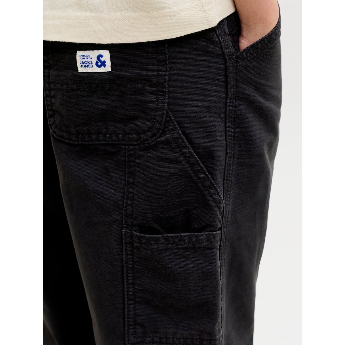 Pantalon black 1, JACK & JONES JUNIOR