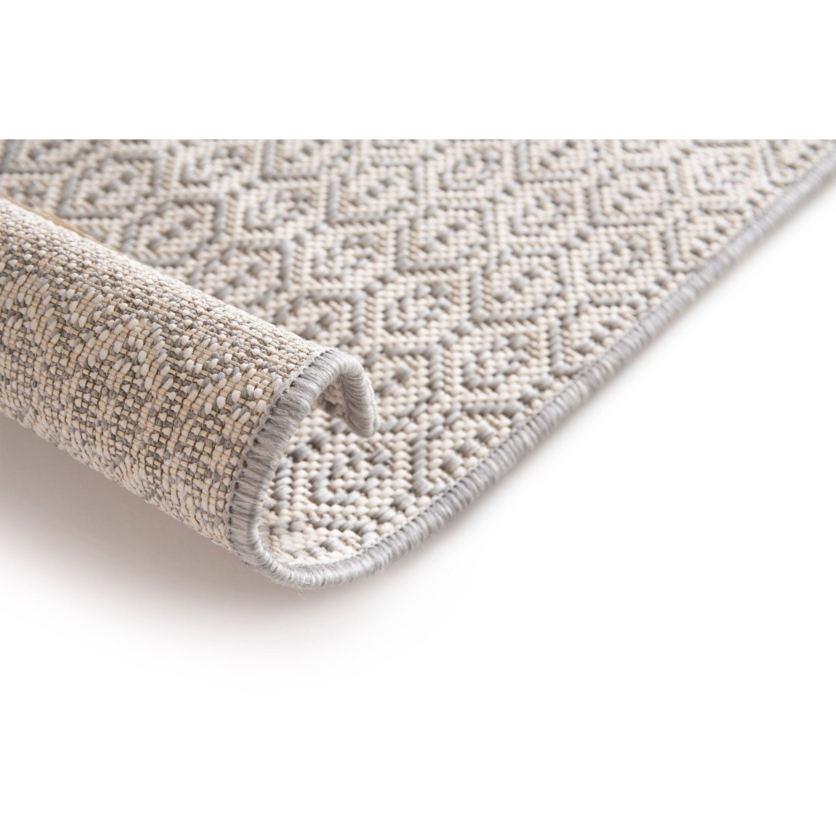 Tapis intérieur extérieur design contemporain MARBELLA gris minéral, AFK LIVING
