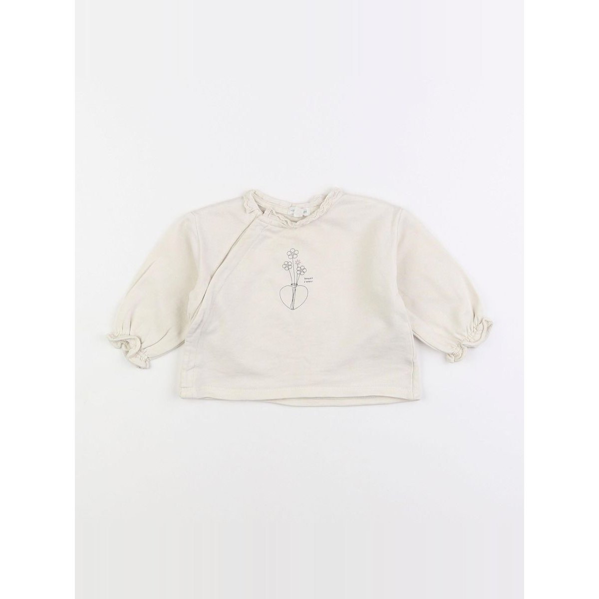 Sweat - Très bon état beige, VERTBAUDET