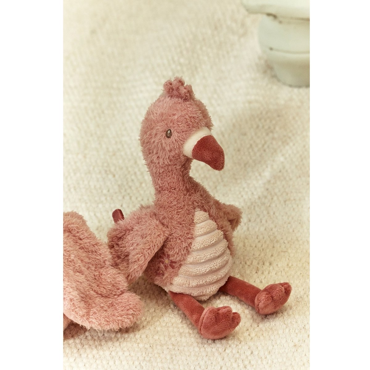 Peluche flamant rose SAFARI FRIENDS rose, LITTLE DUTCH