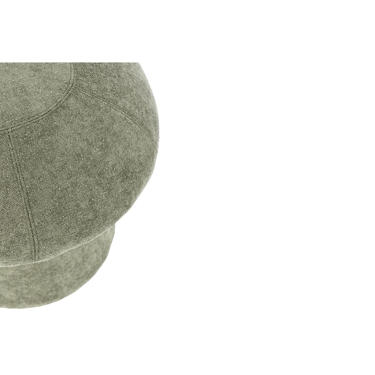 Pouf rond en tissu avec rangement D45 - CHUPS vert d'eau, HELLIN, DEPUIS 1862