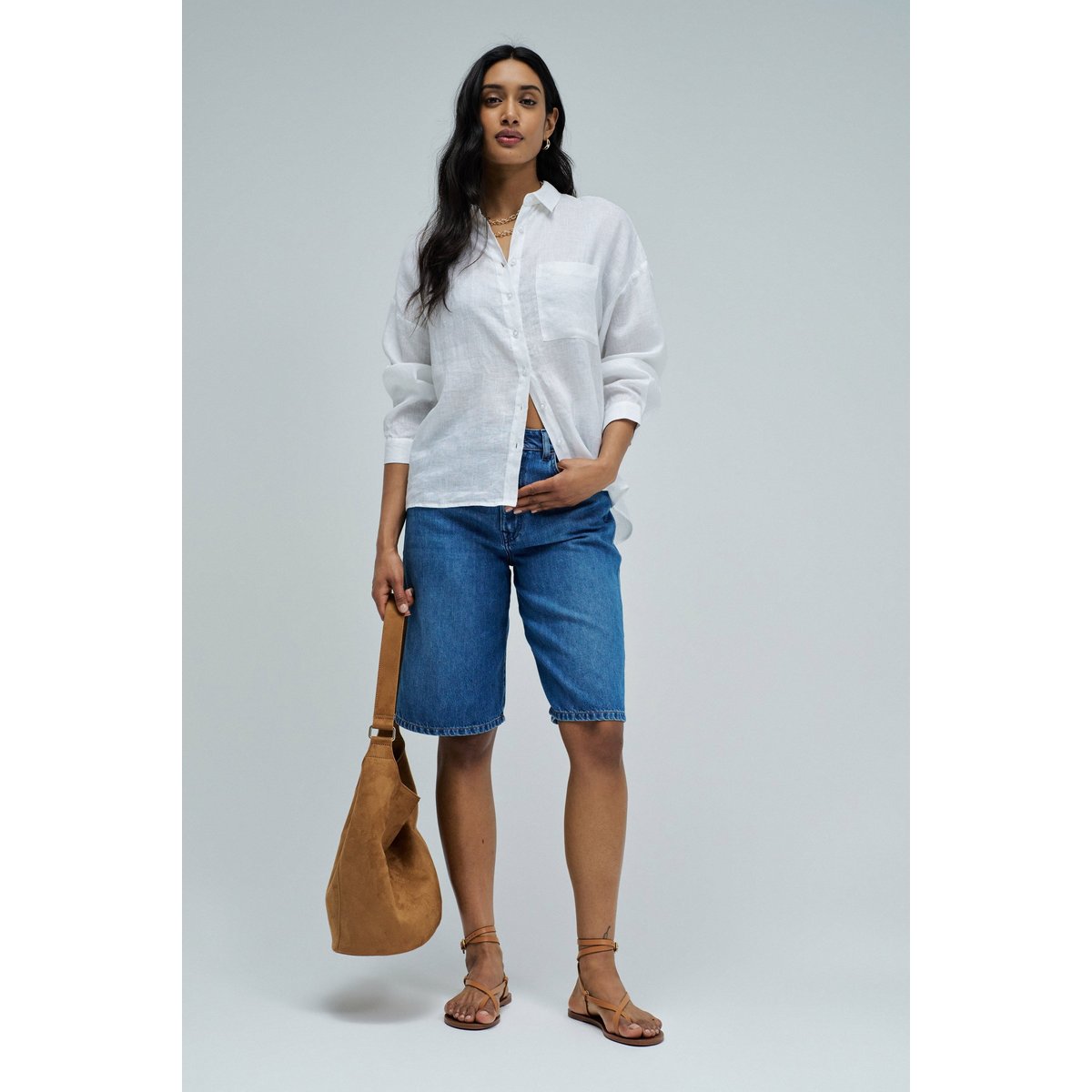 CHEMISE EN LIN blanc, SALSA JEANS