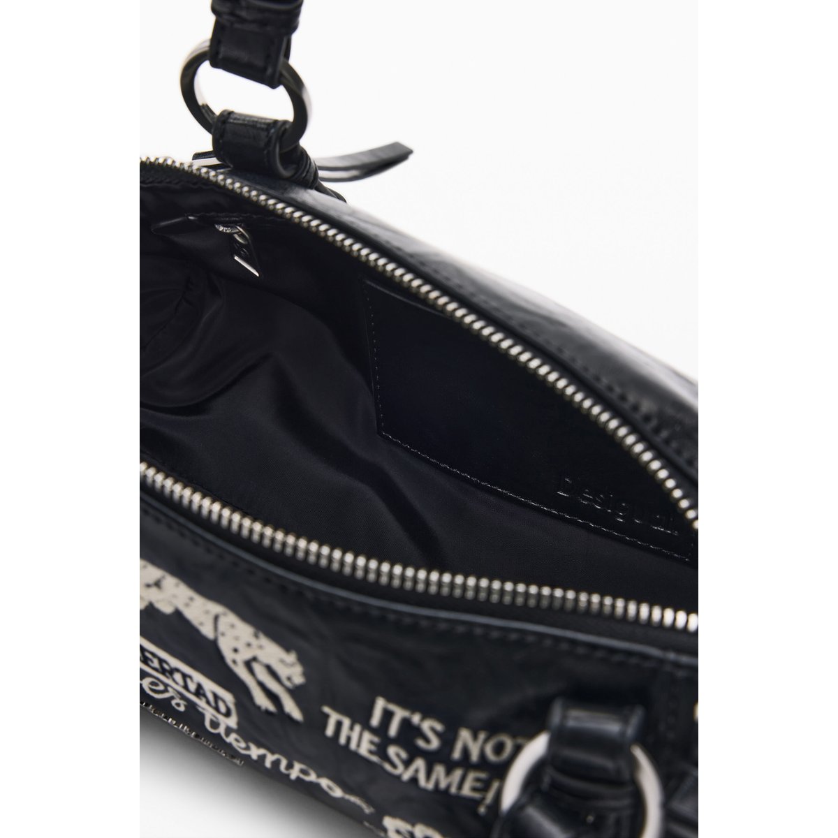 Sac matelassé moyen noir, DESIGUAL