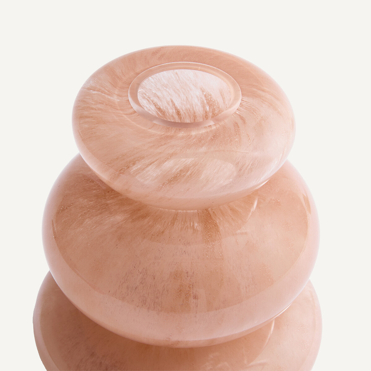 Vase FYSA aus mundgeblasenem Glas, Höhe 20 cm hellbraun, AM.PM