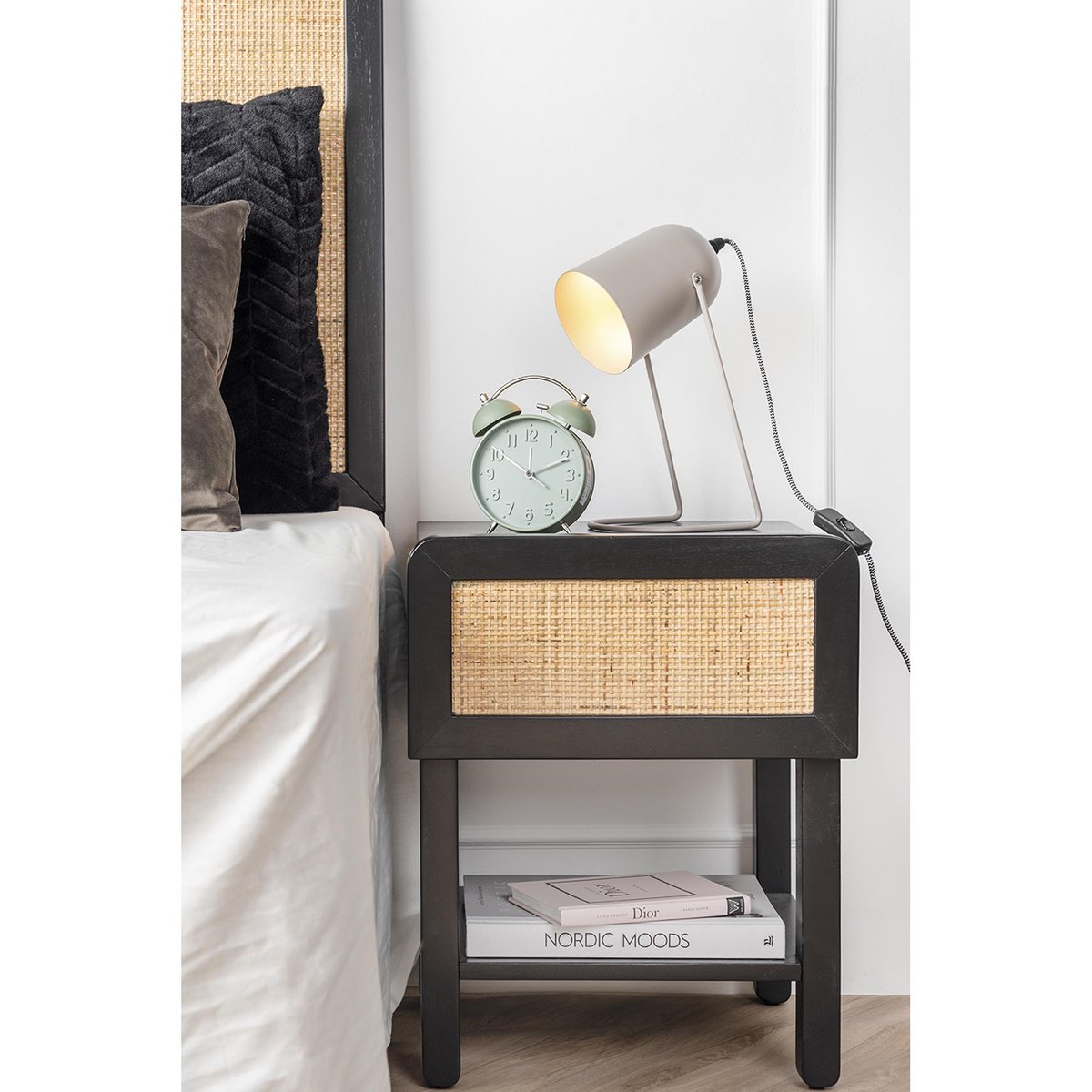 Lampe De Table en Fer Enchant grey, LEITMOTIV