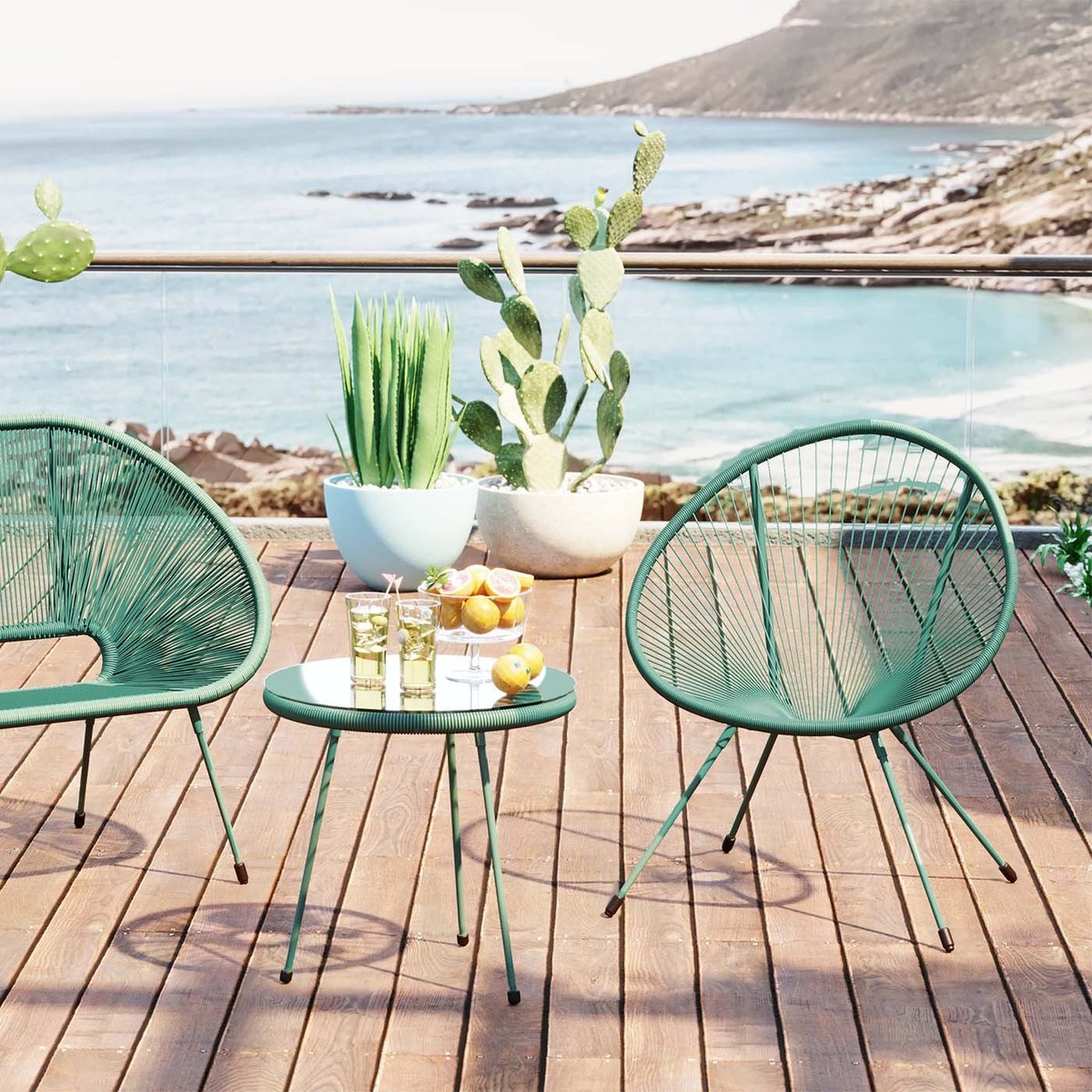 Salon de jardin, ACAPULCO vert, KARE DESIGN