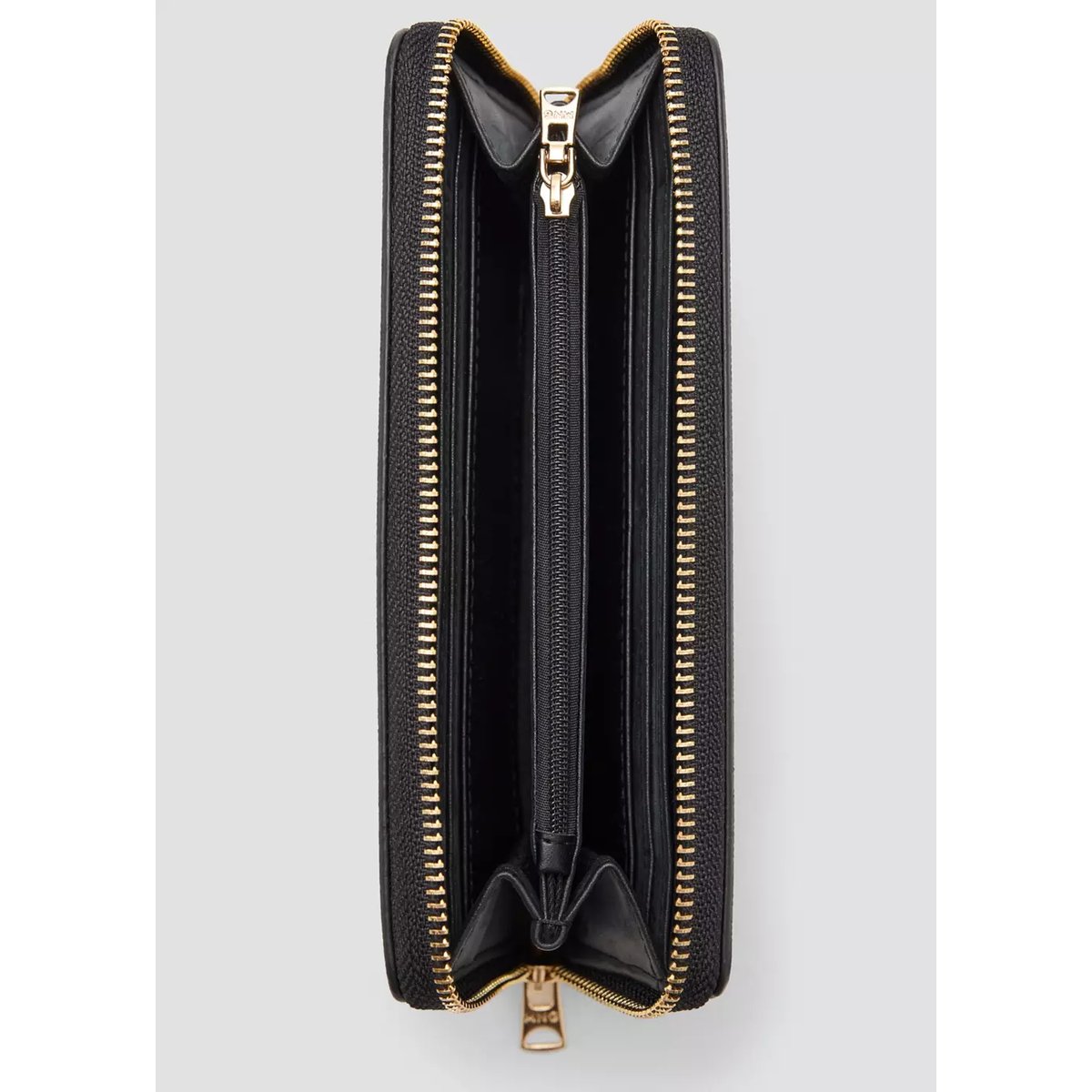 Portefeuille effet saffiano noir, MANGO