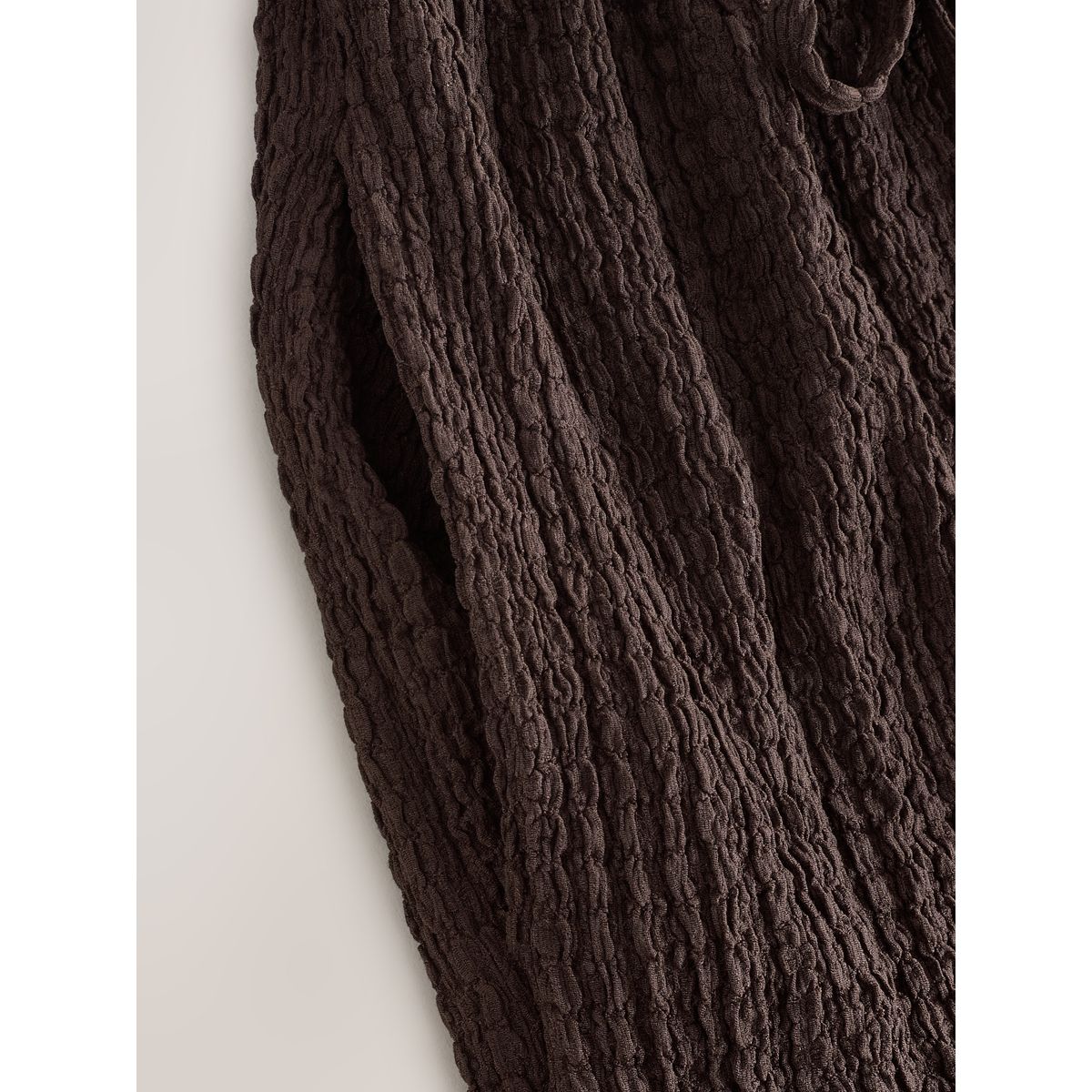 Jupe empire en jersey marron chocolat, NEXT