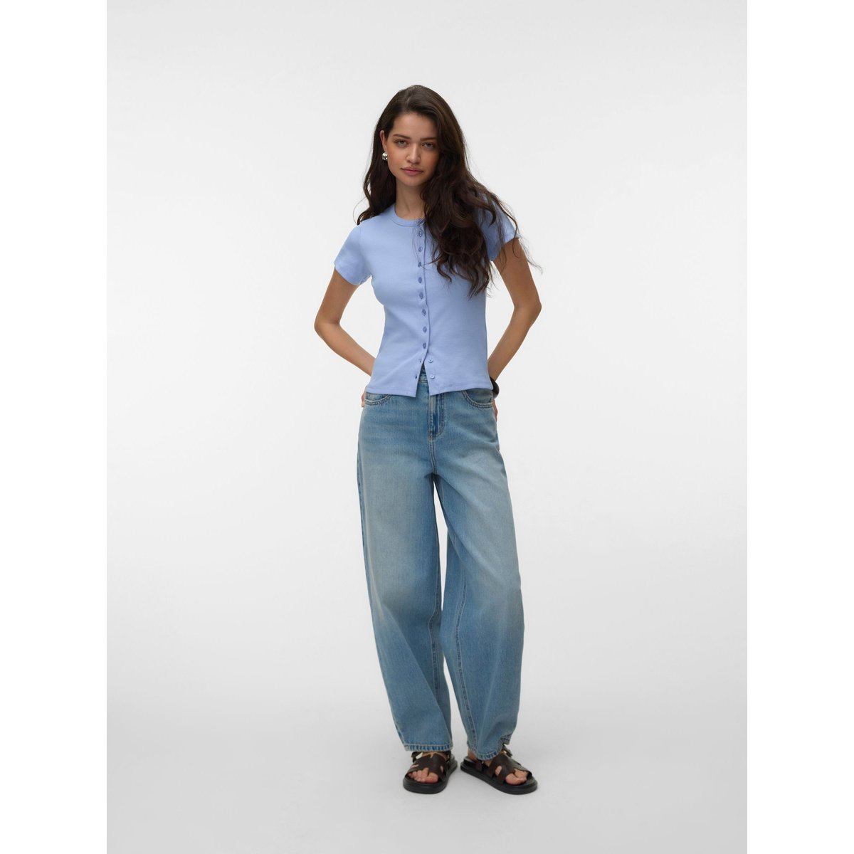 T-Shirt brunnera blue, VERO MODA