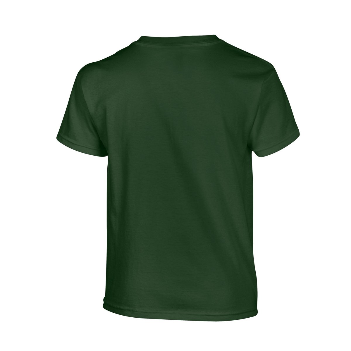 T-shirt uni manches courtes en coton HEAVY COTTON kaki foncé, GILDAN