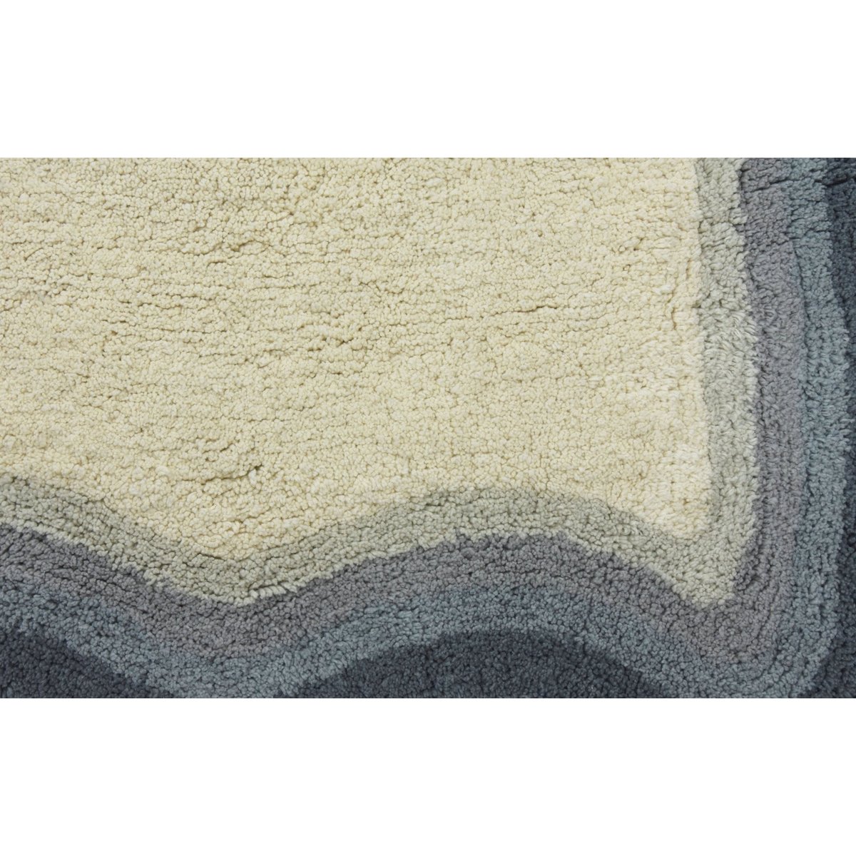 Tapis enfant en coton BISCUIT bleu naturel, AFK LIVING