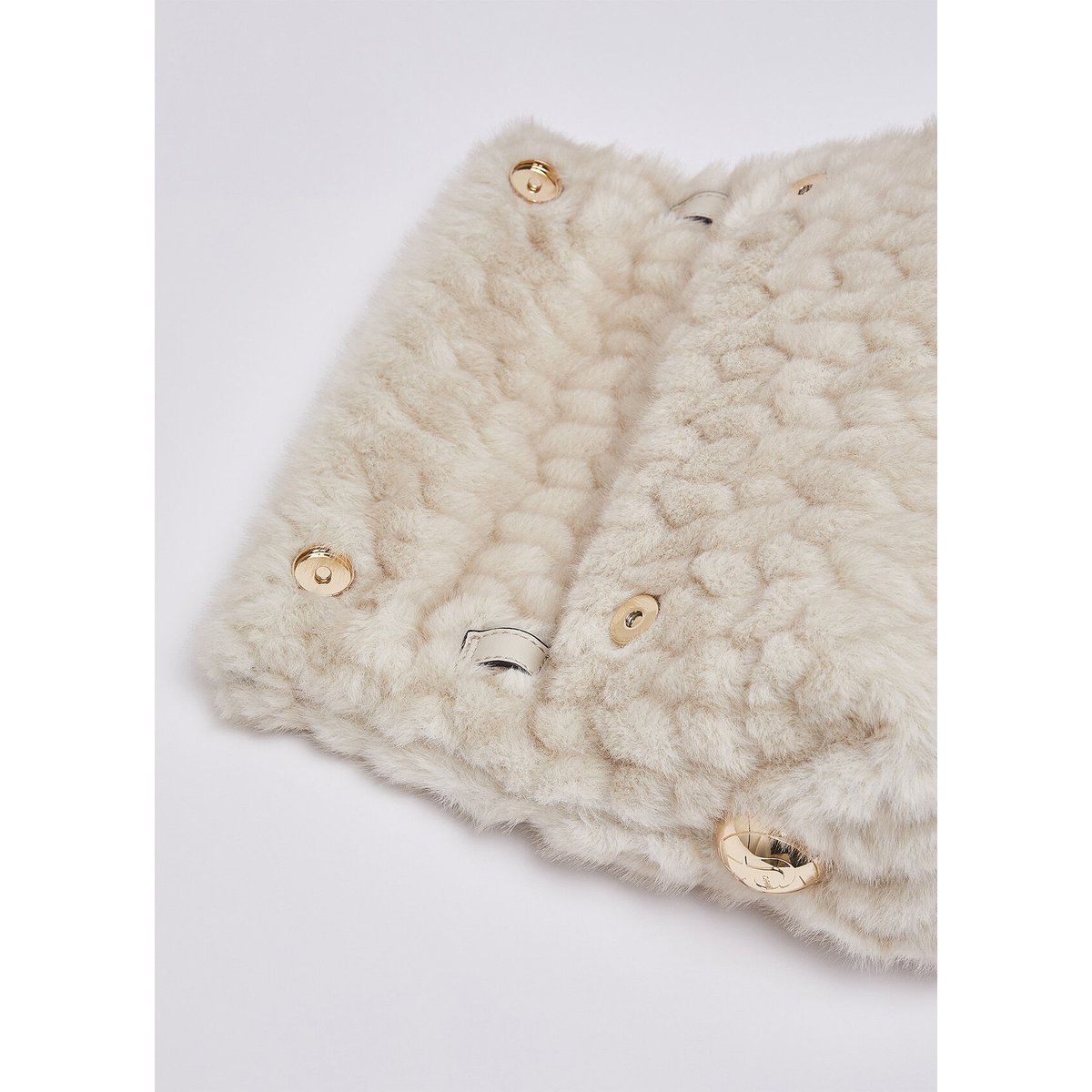Sac Riccy en imitation fourrure crème, LIU JO