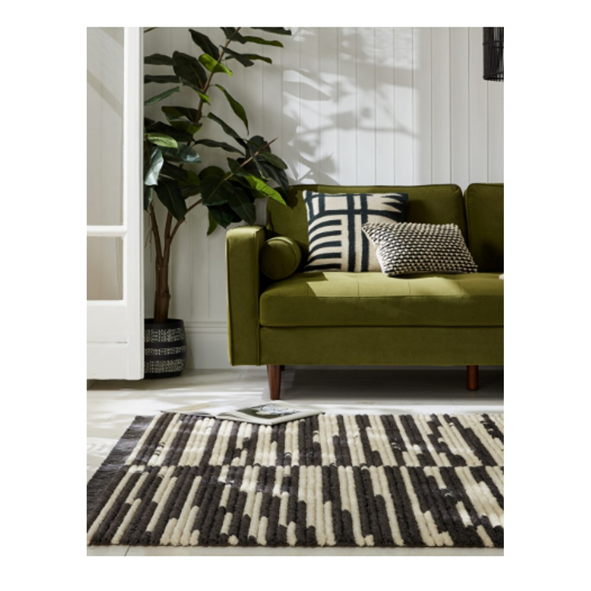 Tapis salon et chambre style berbère LEILA multicolore, NOVATREND