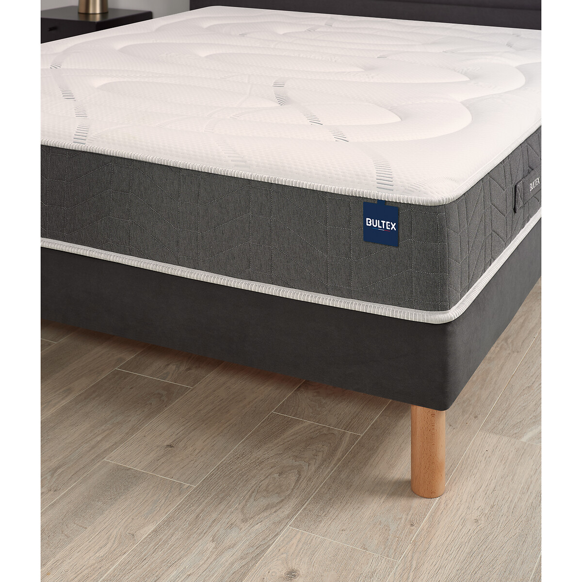 Materasso schiuma BULTEX Nano 25 cm, Ultimum bianco/grigio fumo, BULTEX