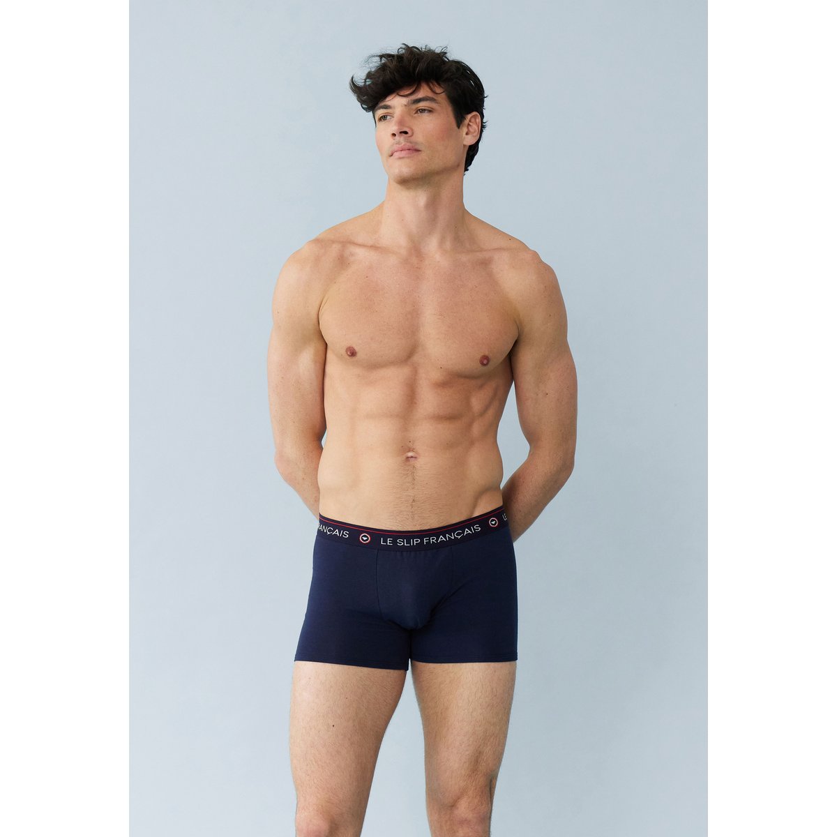 Lot de 2 boxers surprise ! Redoutable bleu marine rouge, LE SLIP FRANCAIS