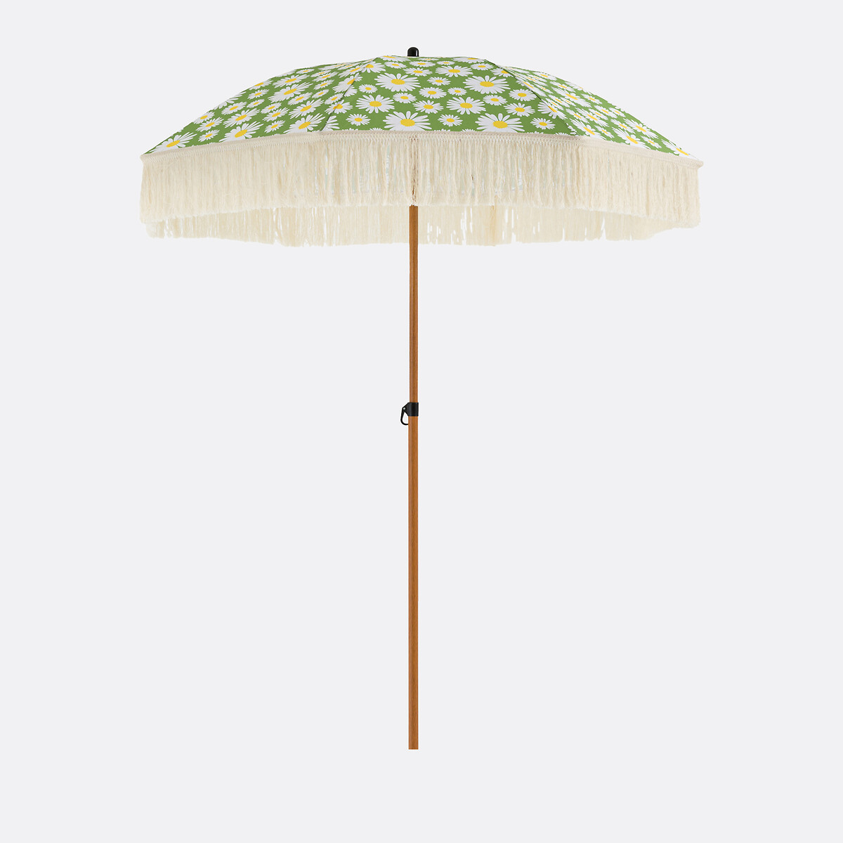 Parasol imprimé à franges, Larna vert/blanc, LA REDOUTE INTERIEURS