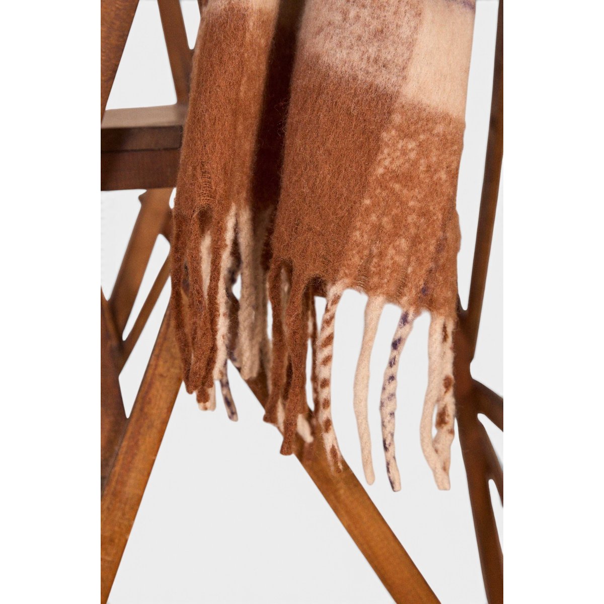 Écharpe tissée ROMANE camel clair, Maison 123