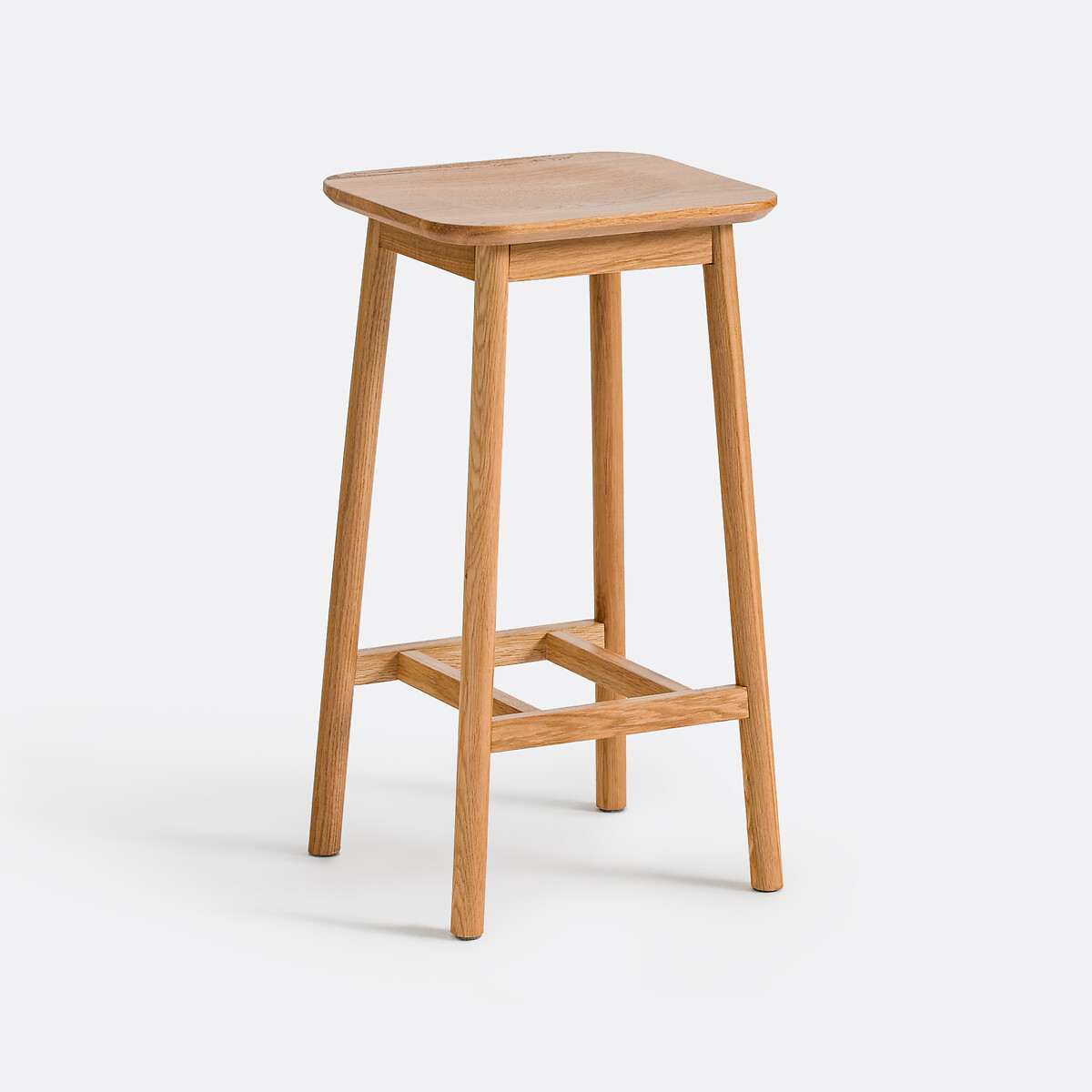 Tabouret de bar chêne massif H65 cm, Monsio chêne, LA REDOUTE INTERIEURS