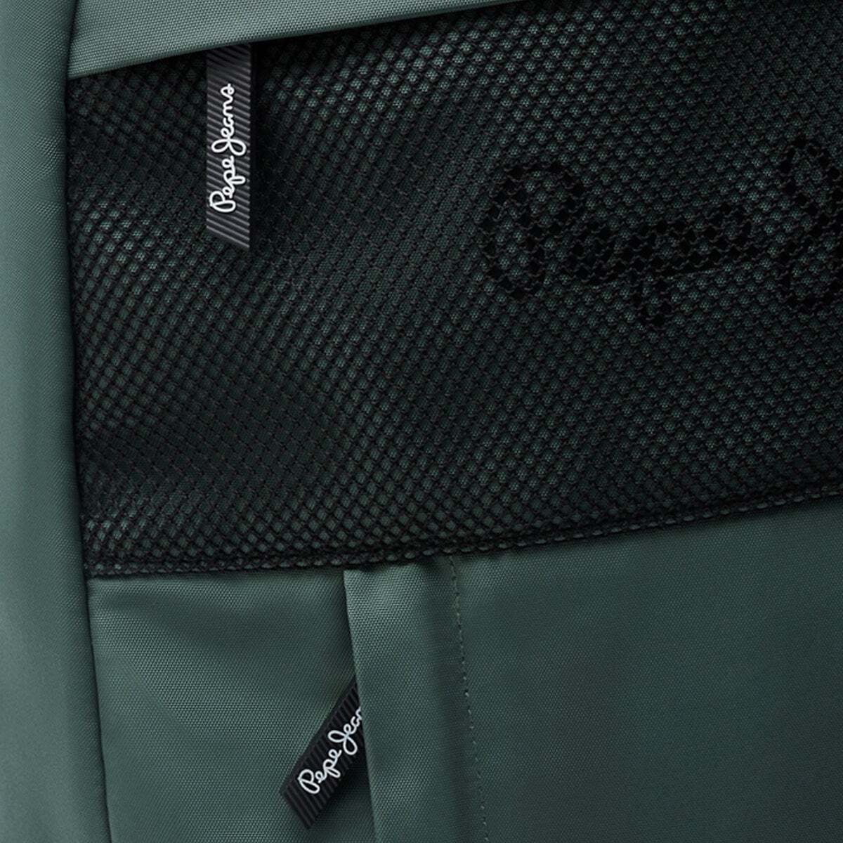 Sac À Dos Pour Ordinateur Portable Avec Fermeture Éclair vert coulée, PEPE JEANS