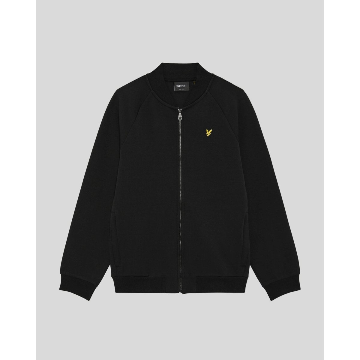Veste bomber en mélange de coton noir jais, LYLE & SCOTT