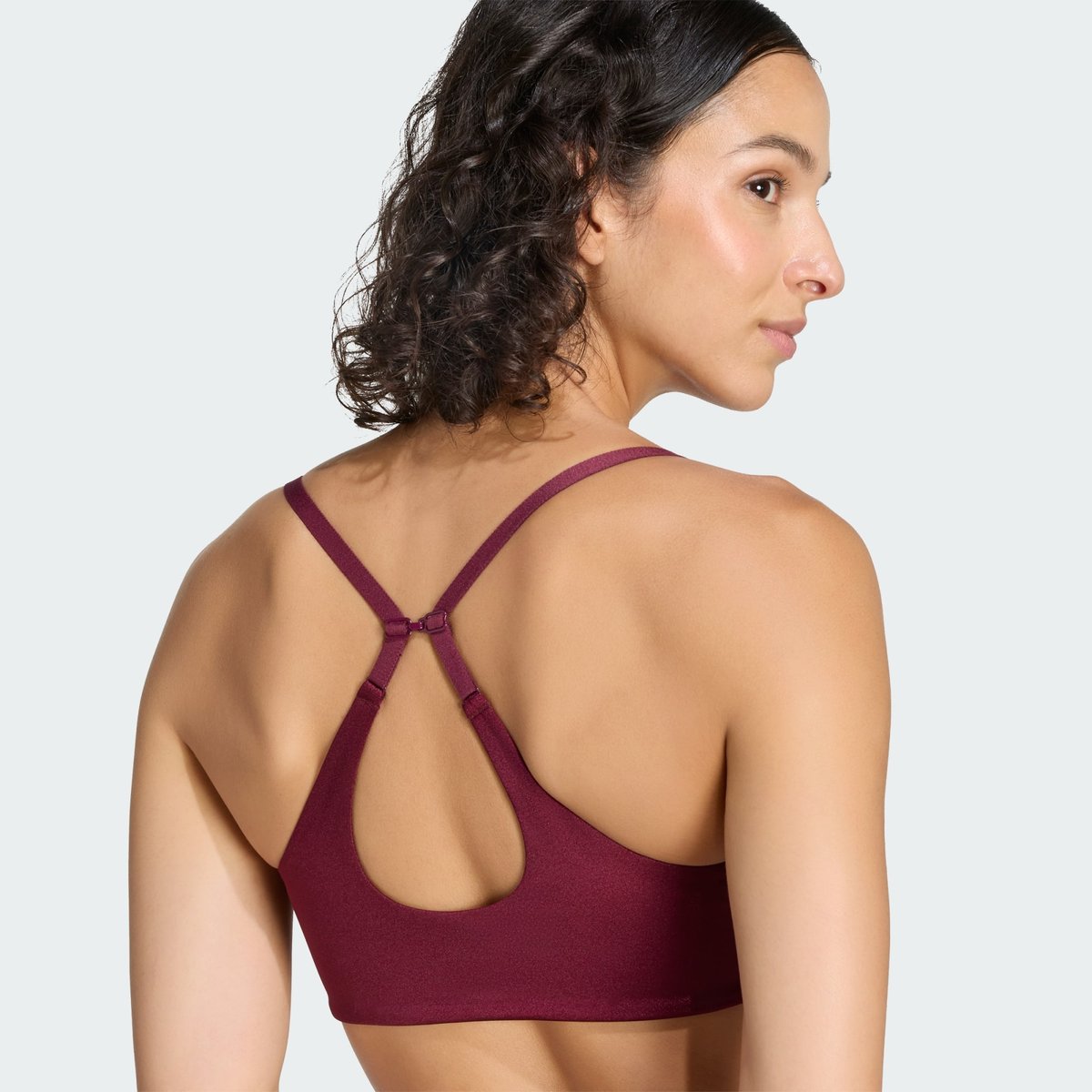 Brassière De Training Brillante Optime Essentials Maintien Léger Brassière De Training Brillante Optime Essentials Maintien Léger maroon, adidas Performance