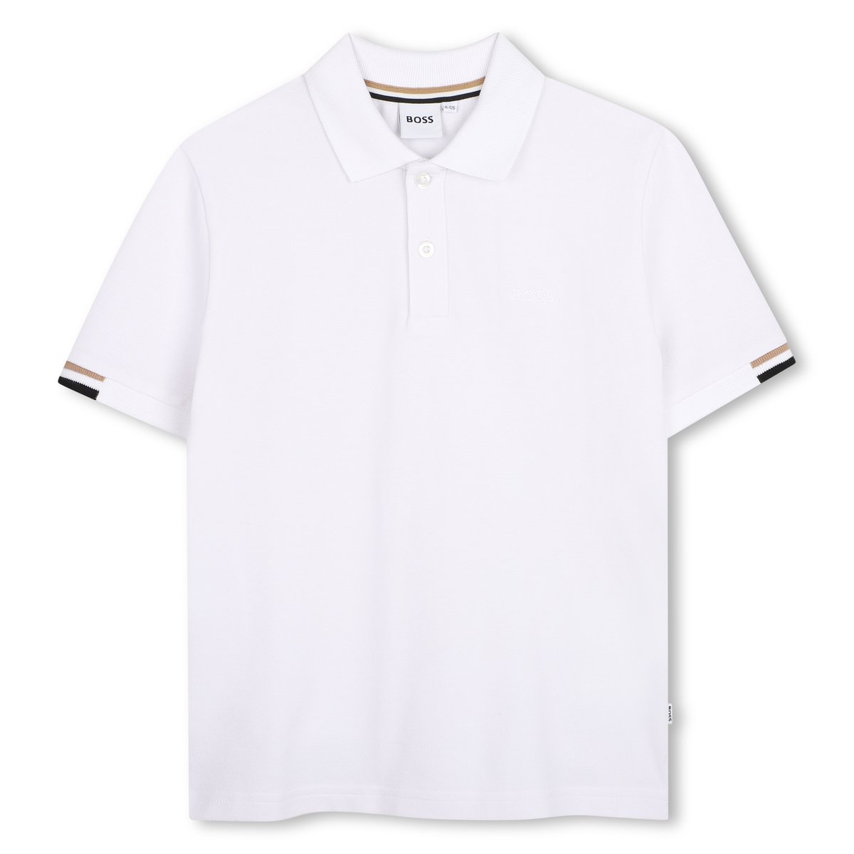 Polo manches courtes blanc, BOSS KIDSWEAR