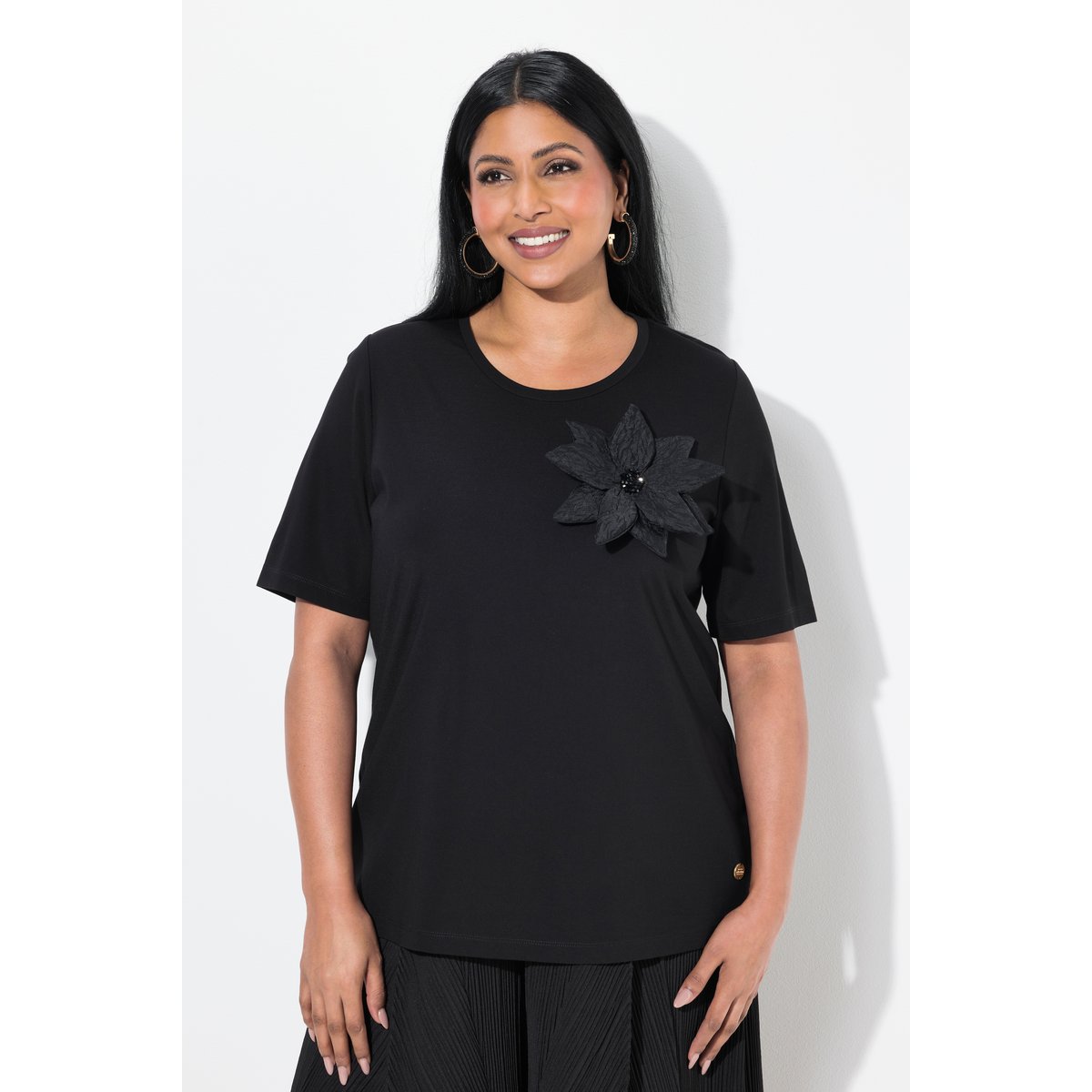 T-shirt noir, ULLA POPKEN
