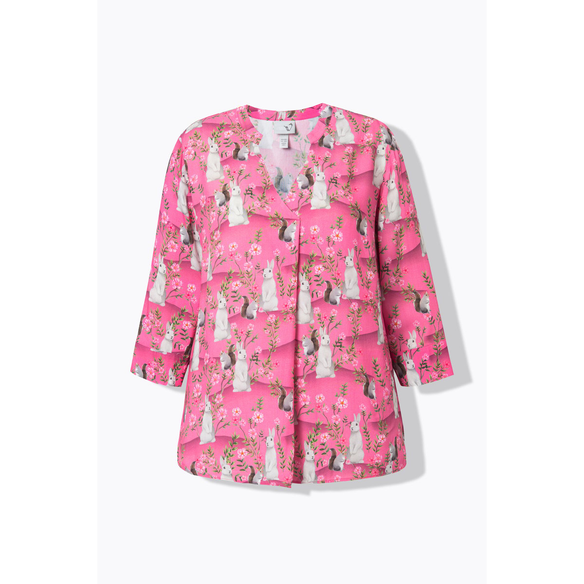 Tunique col montant rose vif fuchsia, ULLA POPKEN