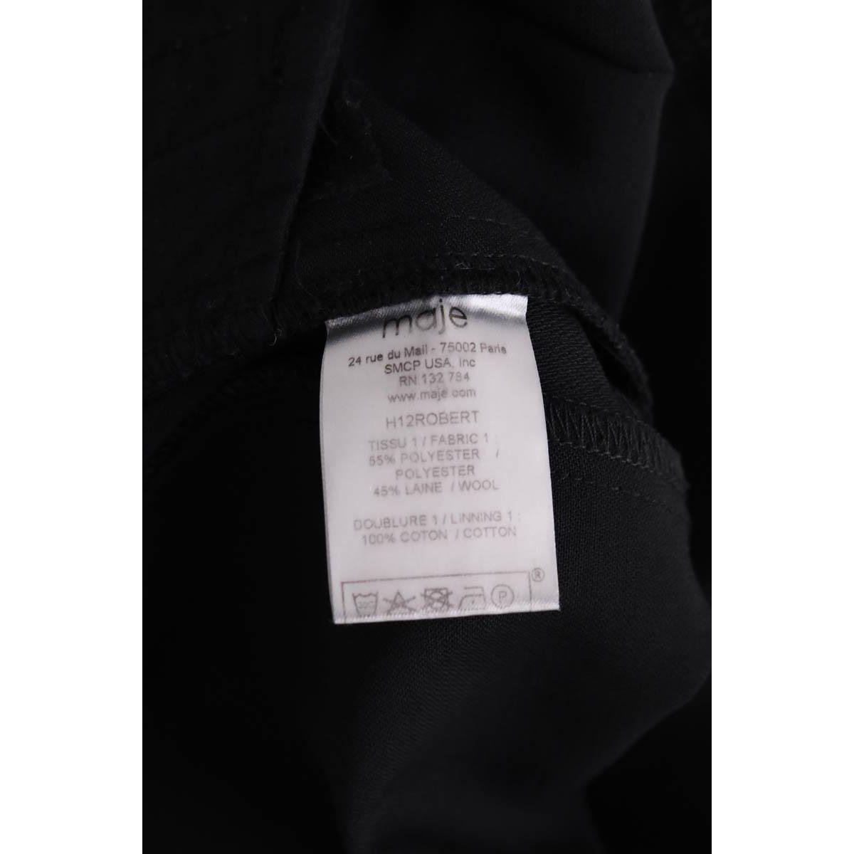 Pantalon droit - Très Bon État noir, MAJE