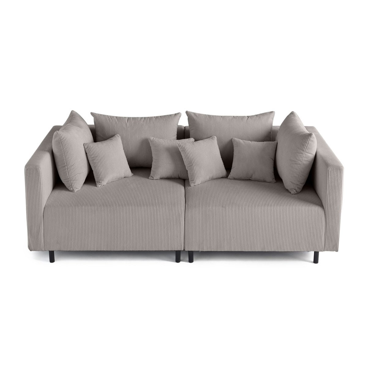 Canapé Modulable 2 places - EDINBURG gris clair, BEST MOBILIER