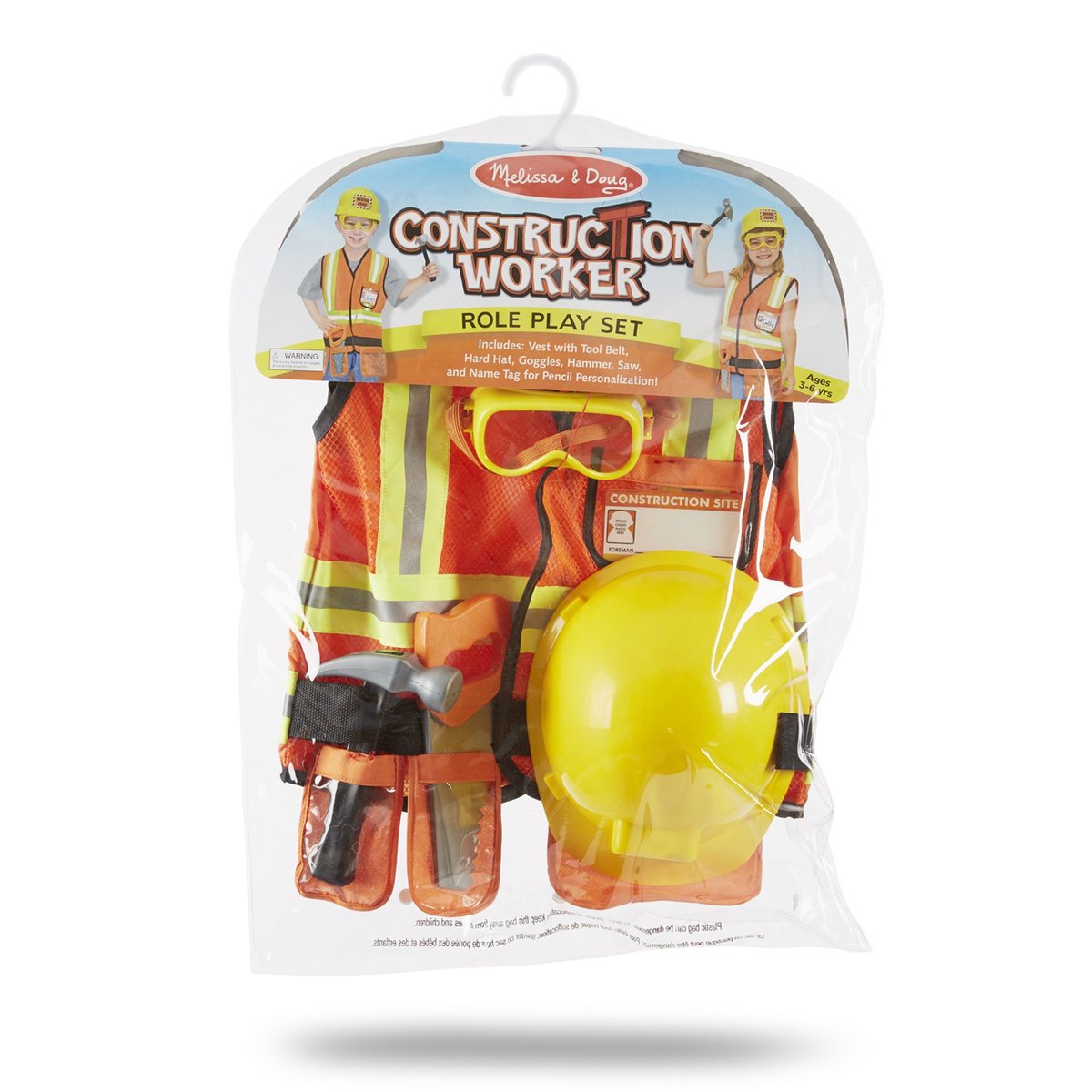 Déguisement de chef de chantier orange, MELISSA & DOUG