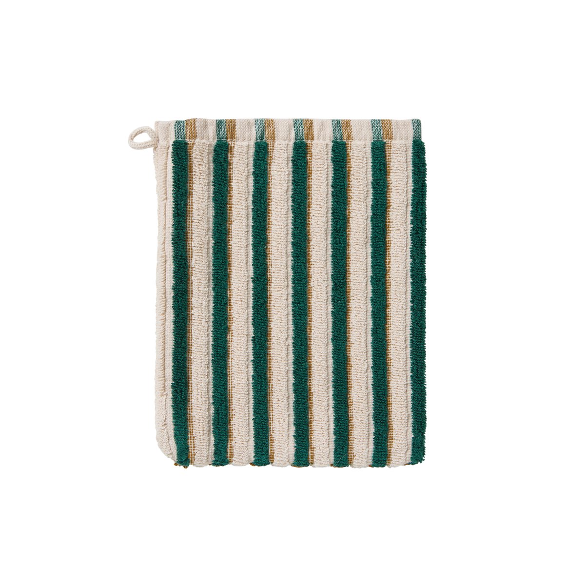 Gant de toilette COMBO bronze/emeraude, CARRE BLANC