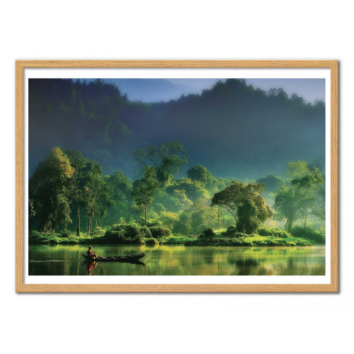 Affiche d’art et cadre noir 50 x 70 cm - Painting of Nature - Hardibudi affiche d'art, WALL EDITIONS