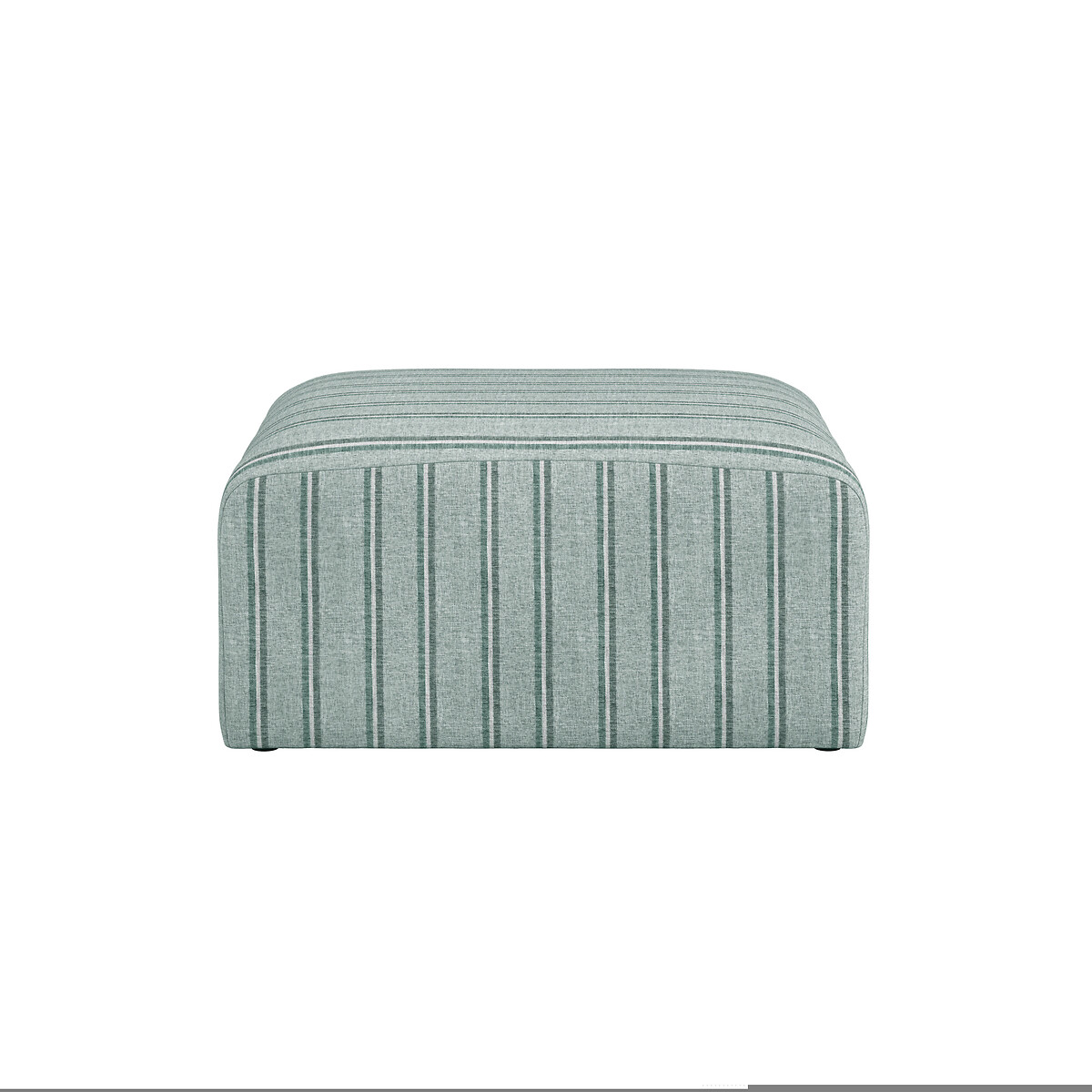 Nerina Coastal Stripe Large Cotton Pouffe grey stripes, ÉDITÉ