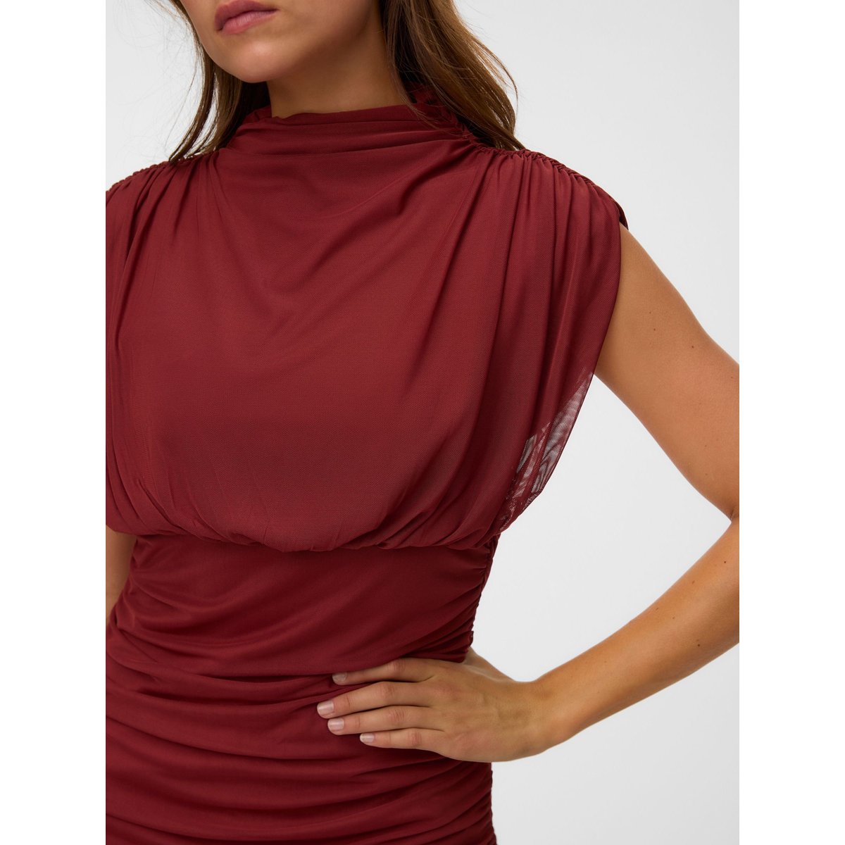 Robe russet brown, VERO MODA