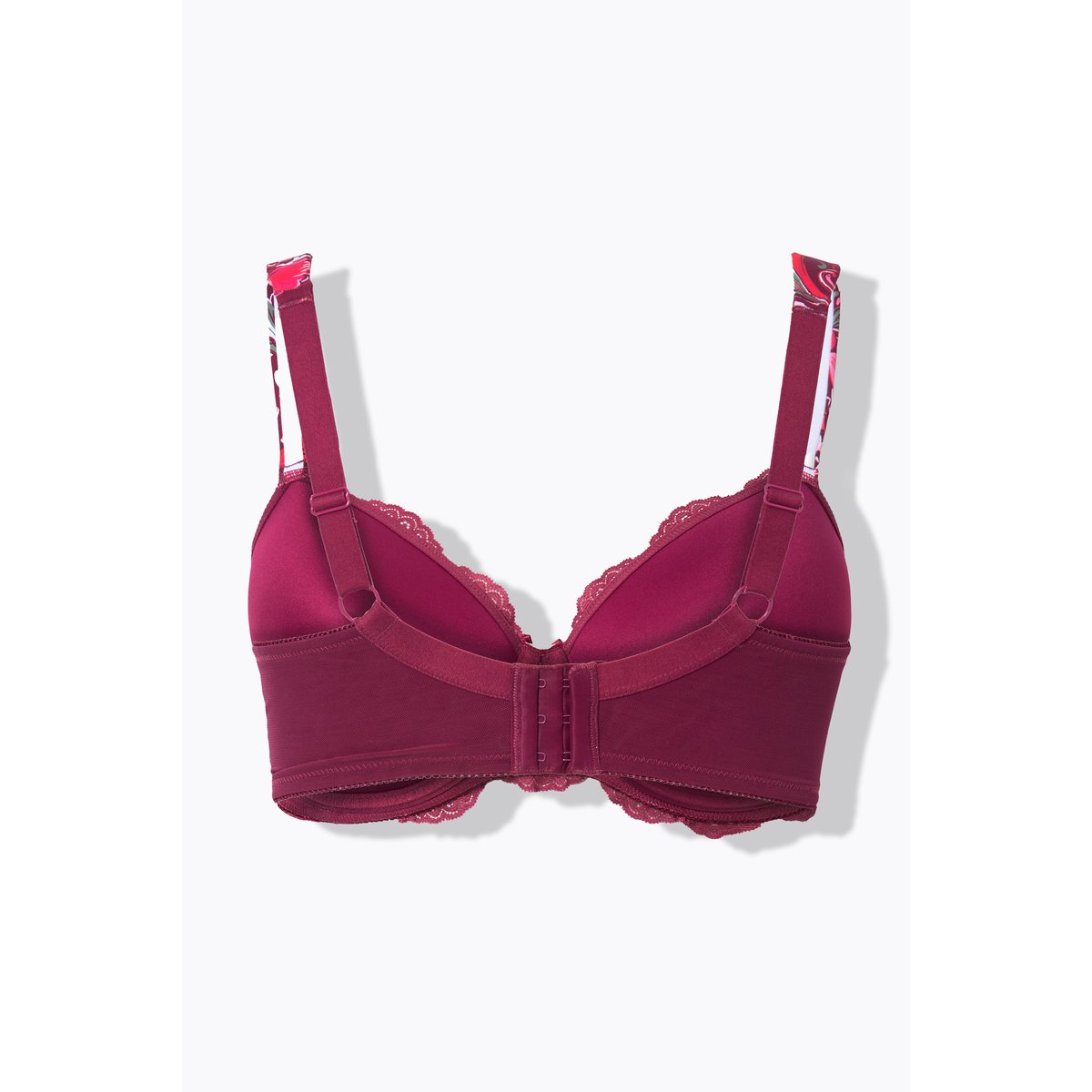 Soutien-gorge à armatures et bonnets souples aubergine, ULLA POPKEN