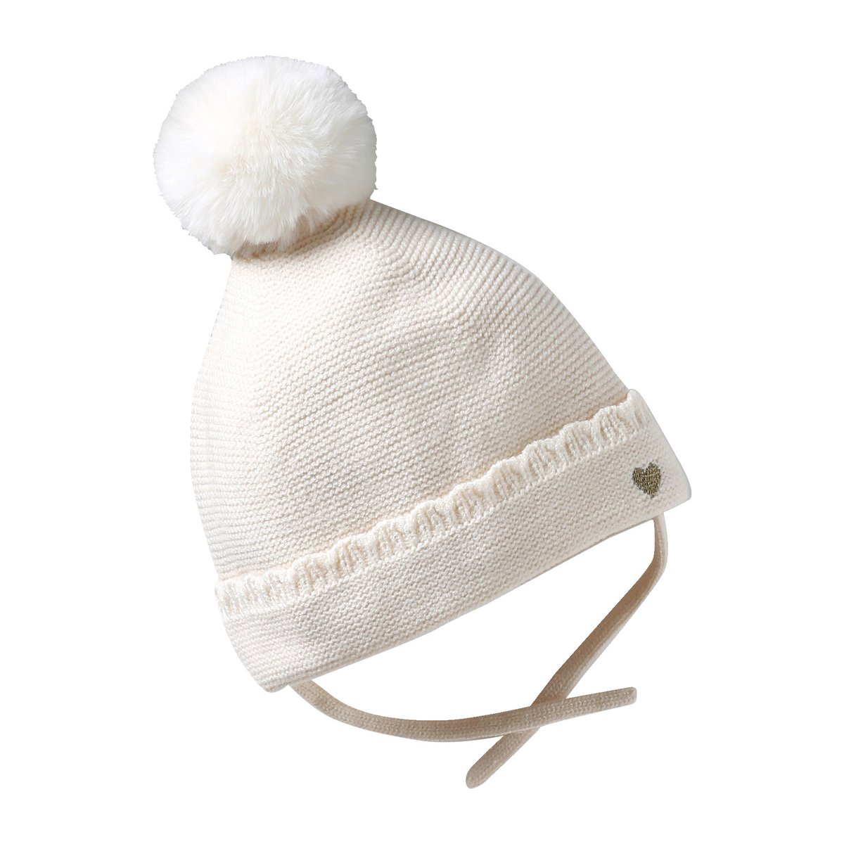 Ensemble bonnet, snood et moufles écru, VERTBAUDET