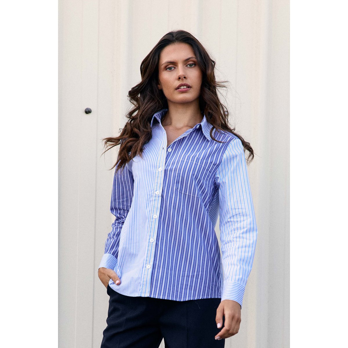 CHEMISE imprimé rayures, marinière CLARIN 20-bleu/ecru, LA PETITE ETOILE
