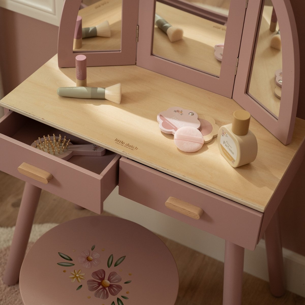 Coiffeuse rose, LITTLE DUTCH